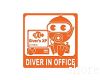 Aqua Sticker - Diver in Office